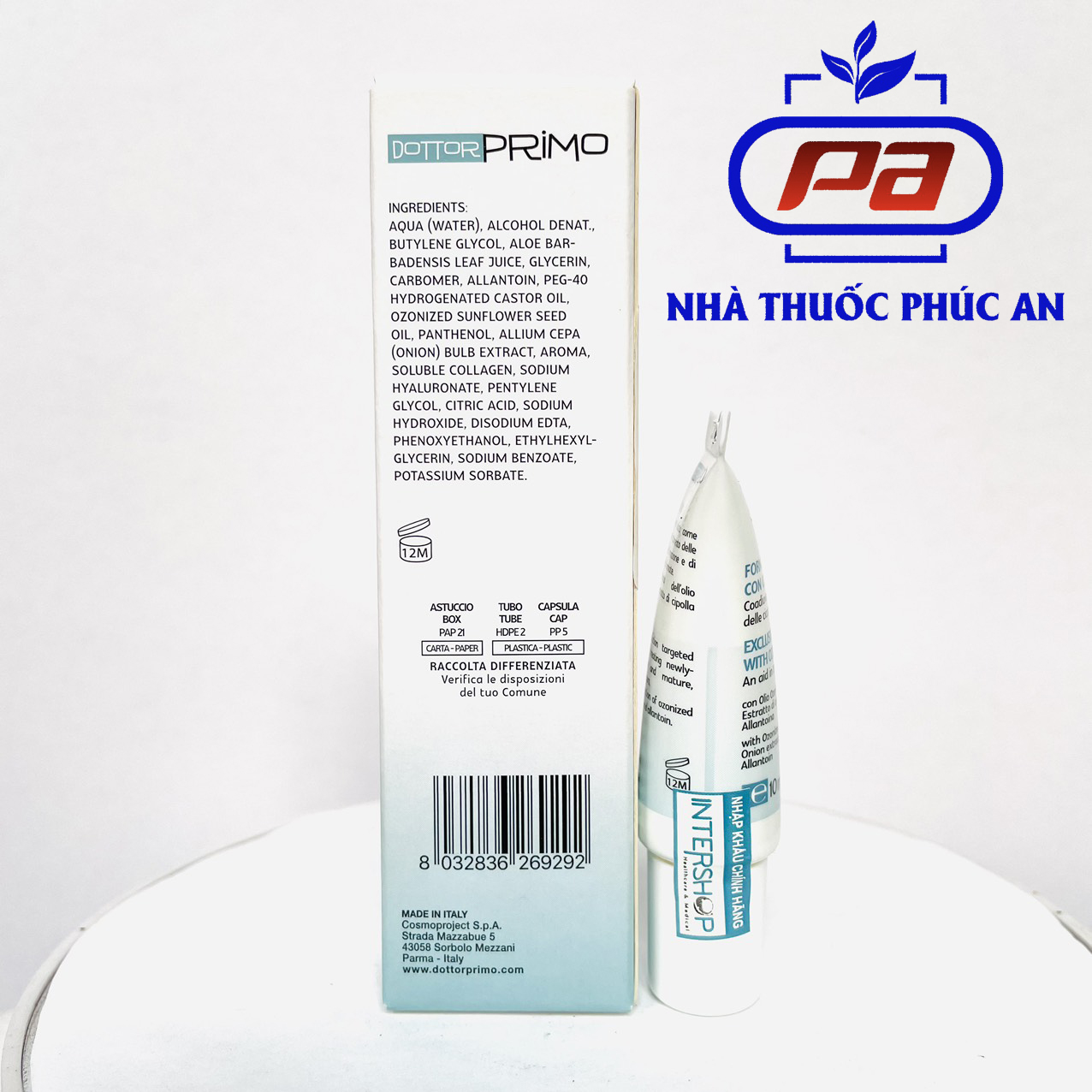 Kem làm mờ sẹo DottorPrimo Scargel Plus tuýp 10ml - kem mờ sẹo dùng được cho vết thương còn ướt