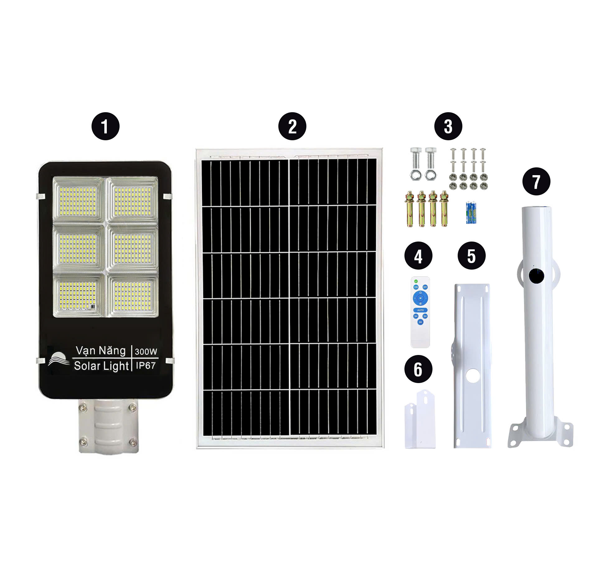 ĐÈN ĐƯỜNG NĂNG LƯỢNG MẶT TRỜI VẠN NĂNG SOLAR 300w