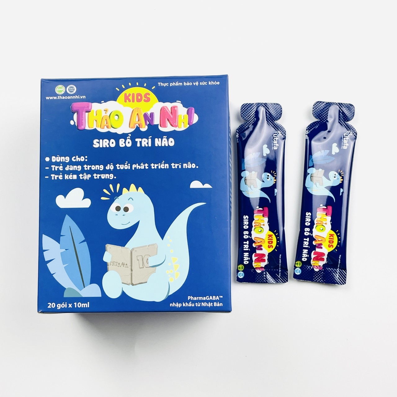 SIRO BỔ TRÍ NÃO KIDS THẢO AN NHI (Hộp 20 gói x 10ml) - Hỗ trợ phát triển não bộ cho bé [Chính hãng TITAFA]