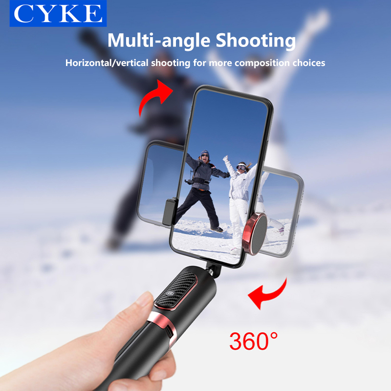 Gậy chụp hình Selfie CYKE kéo dài 150cm xoay 360 độ kiêm giá đỡ 3 chân Tripod tích hợp điều khiển không dây bluetooth-Hàng chính hãng