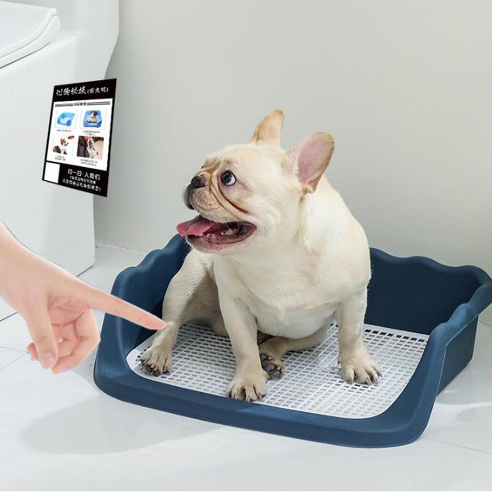 Pet Dog Toilet Cleaning Tool Guardrail Design for Chinchilla Puppy Bunny Dark