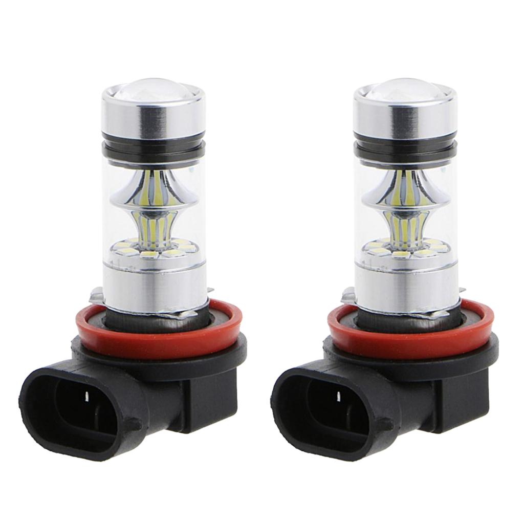 1 Pair H11 H8 H9 8000K 100W 20-SMD LED Projector Fog Driving Lights Ice Blue