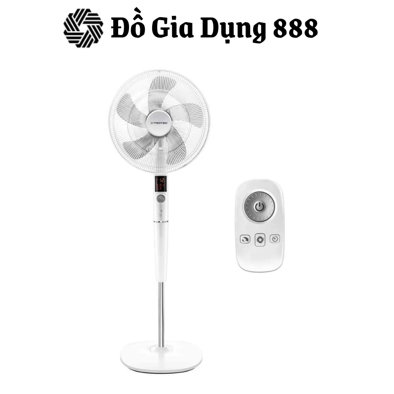 Quạt Cây Đứng Trotec TVE 26S, Quạt Điện, 5 Chế Độ Mát, 26 Cấp Gió, Có Điều Khiển, Hẹn Giờ, Không Gây Ồn, Nhập Đức
