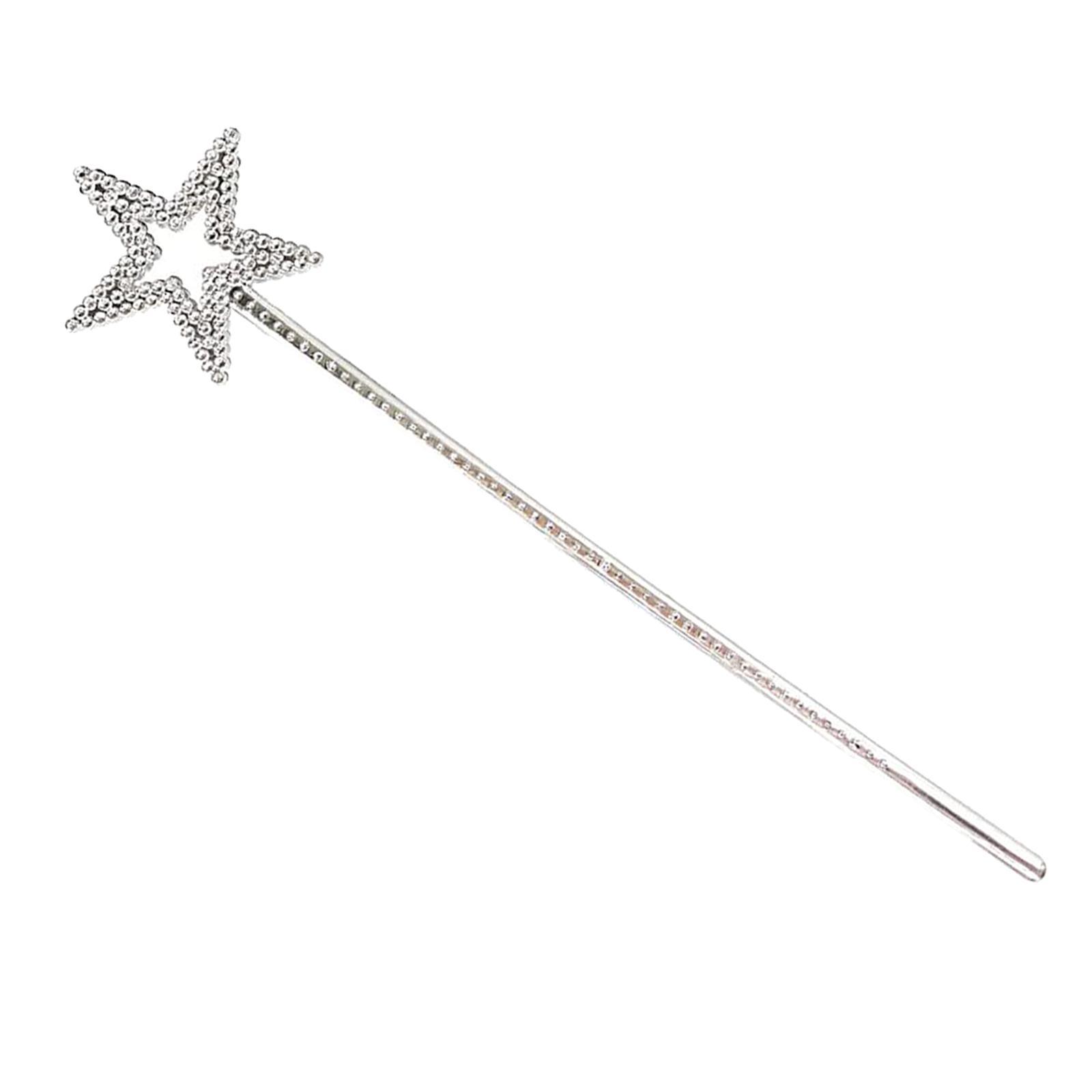 Star Wand Fairy Princess Stick Girls Dress up for Role Play Birthday Halloween