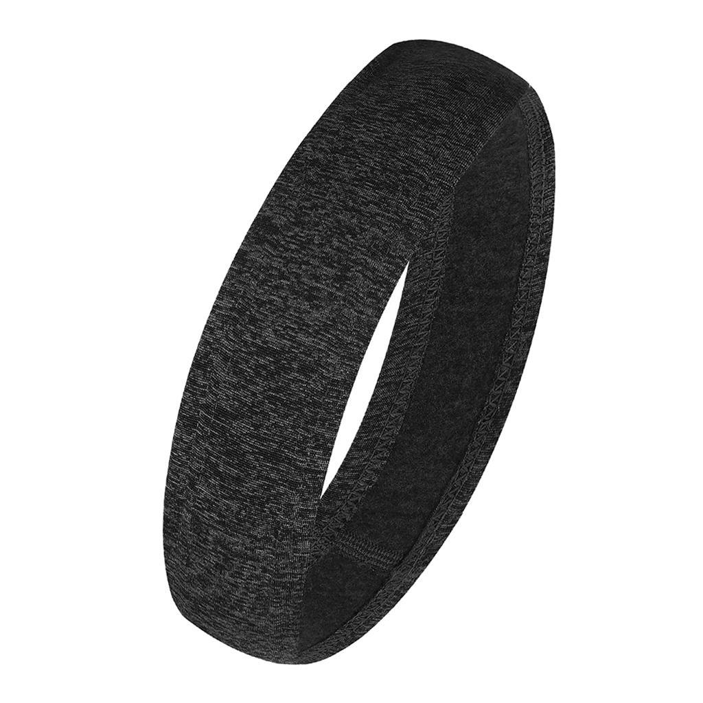 Men Women Gym Tennis Basketball Sweatband Hairband Black