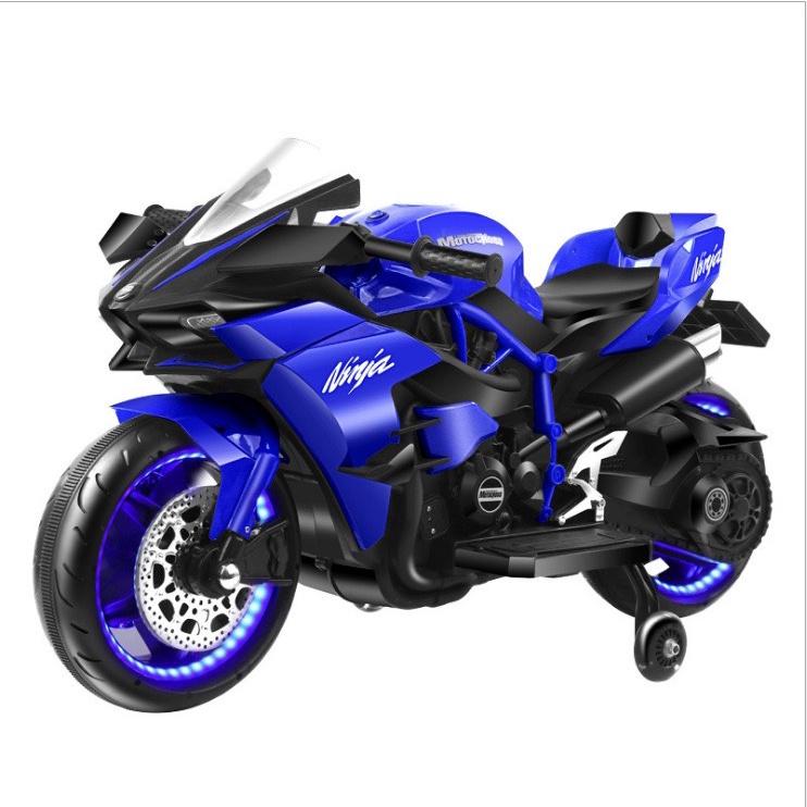 Xe máy điện mô tô điện NINJA H2R tay ga, chân phanh, bánh cao su, bánh có đèn (Đỏ-Hồng-Xanh-Đen-Trắng)