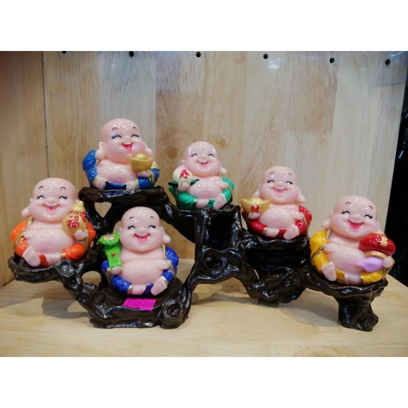 BỘ TƯỢNG DI LẠC 6 ÔNG PHÚC LỘC TÀI CÓ ĐẾ