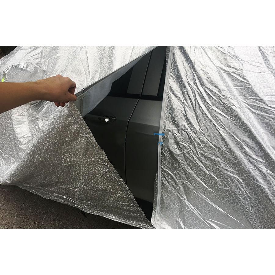 Bạt phủ xe ô tô tráng nhôm đủ kích thước các dòng xe