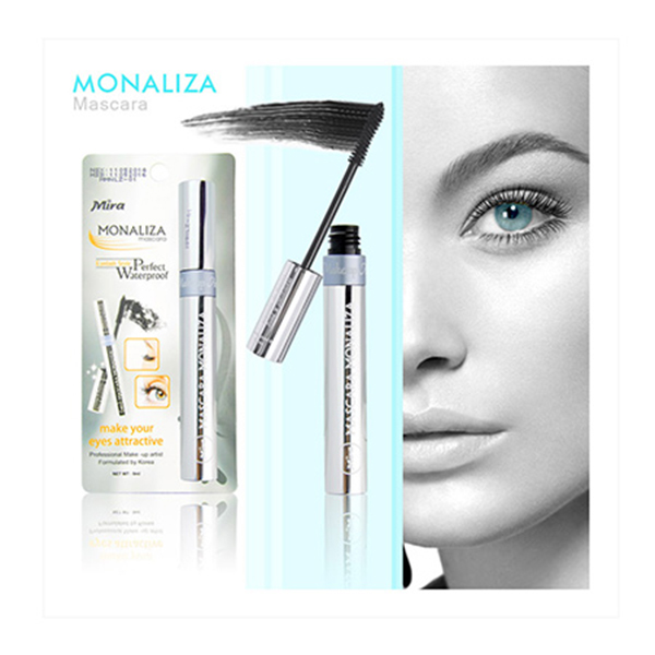 Mascara Mira Monaliza giúp cho đôi mi cong tự nhiên Hàn Quốc 9ml tặng kèm móc khoá