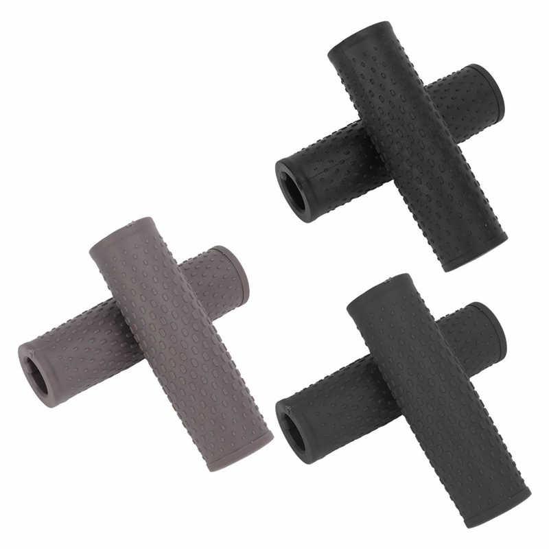 2PCS Scooter Cao su tay cầm Grip Cover Nonslip Tay cầm cao su Grips cho Xiaomi M365/Pro Series xe tay ga điện Color: Black
