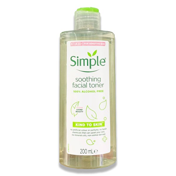 Nước hoa hồng Simple Kind To Skin Soothing Toner 200ml