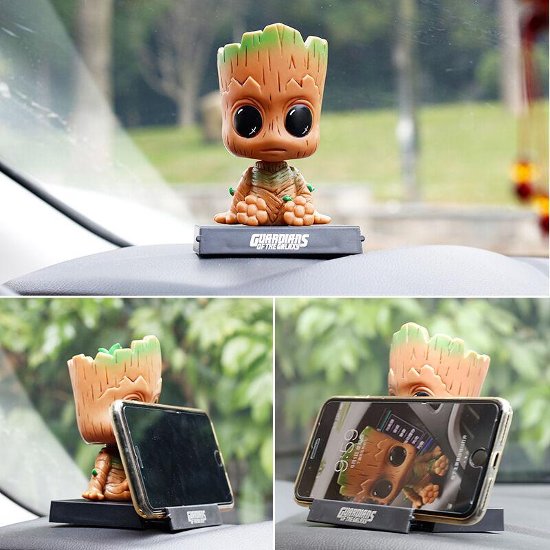 Phim hoạt hình groot xe dashboard bobblehead figurine xe anime dễ thương groot