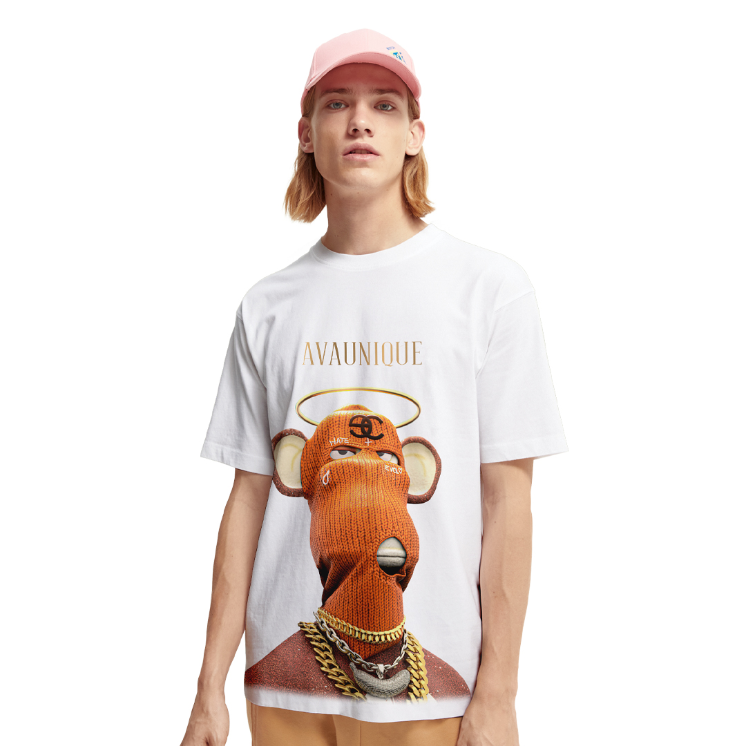 Áo thun  tay lỡ AVAUNIQUE Chất Cotton dáng Unisex I'M NOT GOING TO YOUR MONKEY