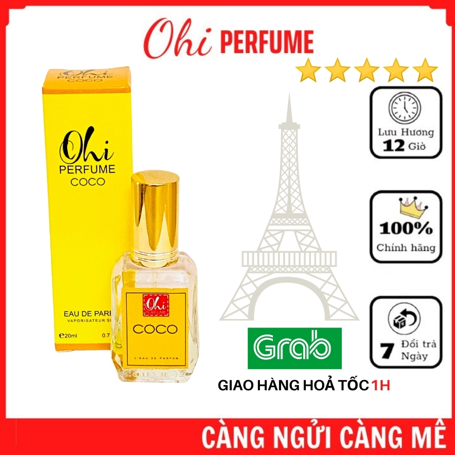 Nước Hoa Ohi 20ml | Hương Thơm Nhẹ - Mùi Hương Lưu Lâu 12H | Phong Cách Nữ Tính Quyến Rũ