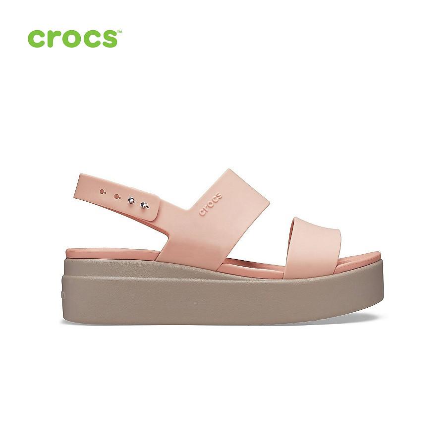 Giày Xăng Đan Nữ Crocs Brooklyn Mid Wedge 206453