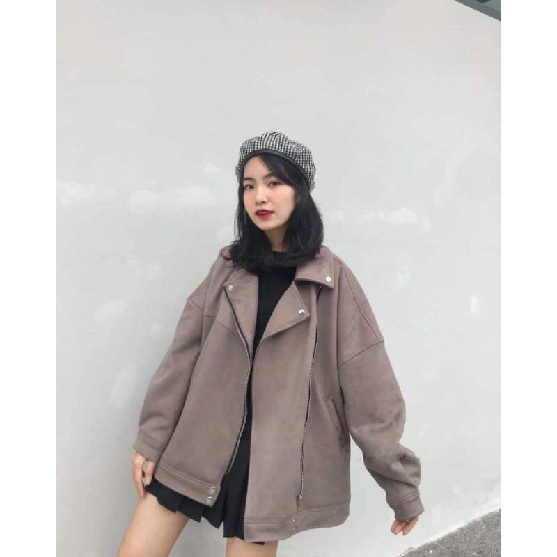 Áo khoác dạ cổ vest Ulzzang Hàn Quốc