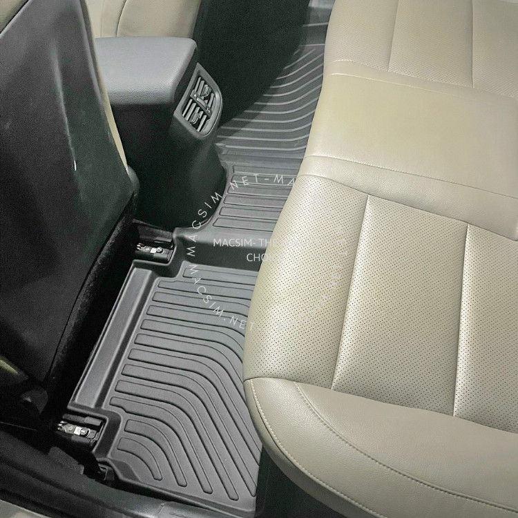 Hàng loại 2 Thảm lót sàn xe ô tô KIA CERATO  chất liệu TPE thương hiệu Macsim màu đen