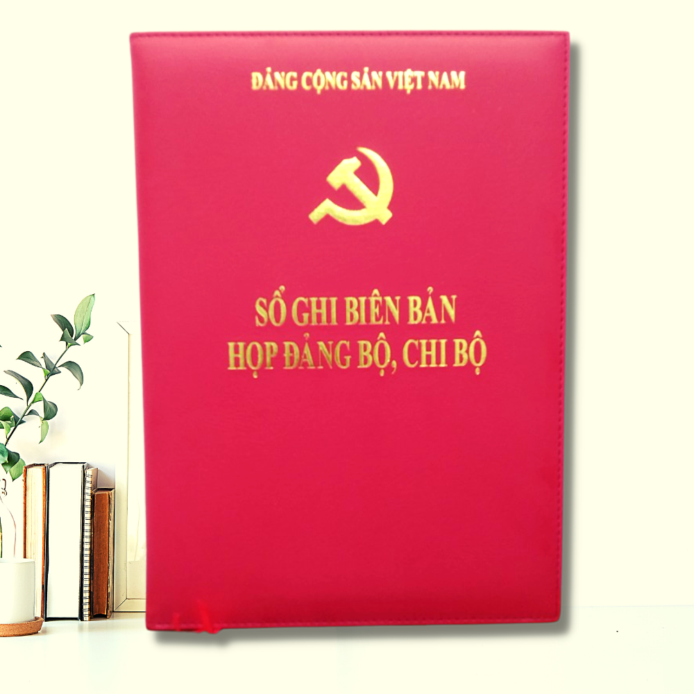 Sổ Ghi Biên Bản Họp Đảng Bộ, Chi Bộ ( Bìa Da)