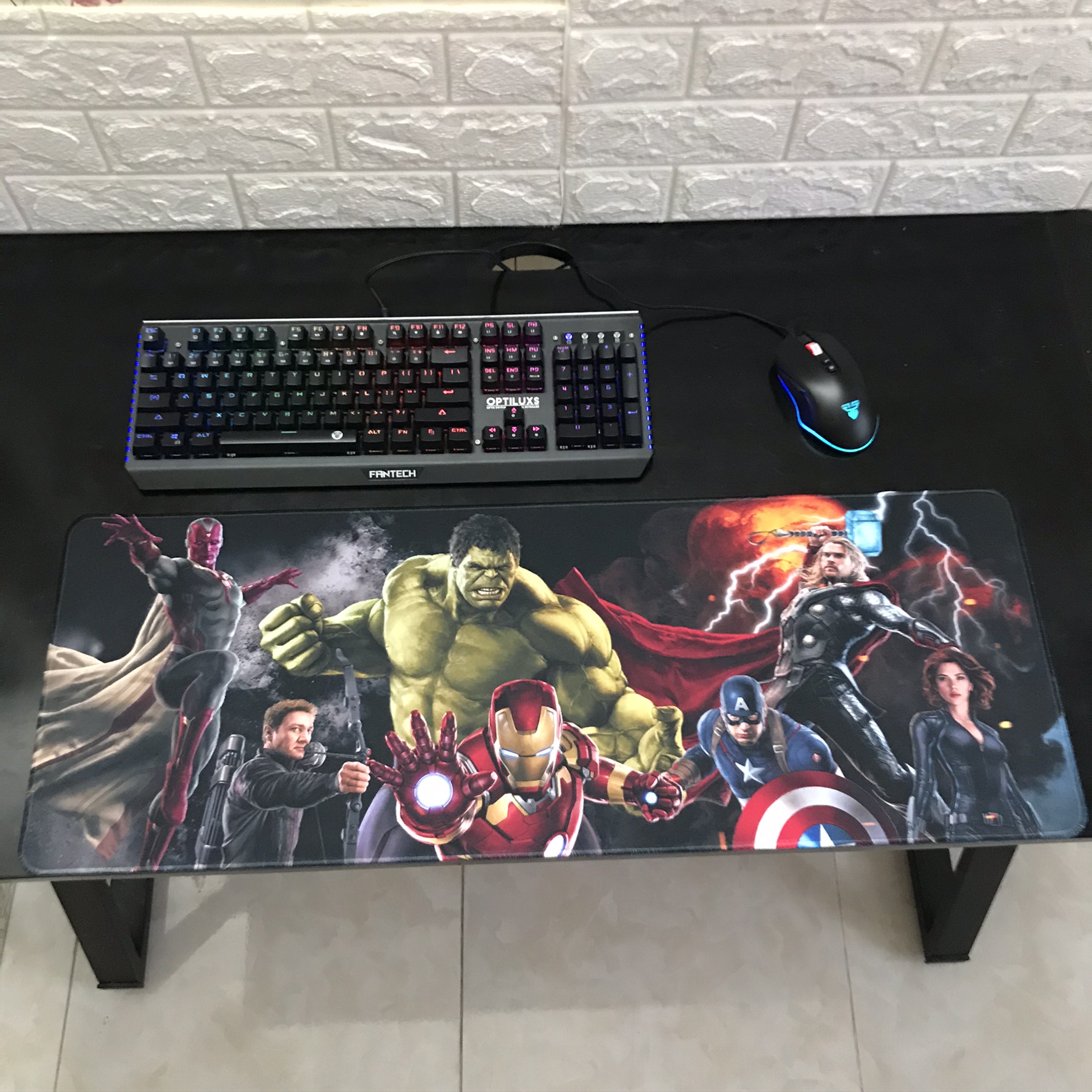 Miếng Lót Chuột, Bàn Di Chuột, mouse pad cỡ lớn siêu anh hùng (80x30x0.3) 