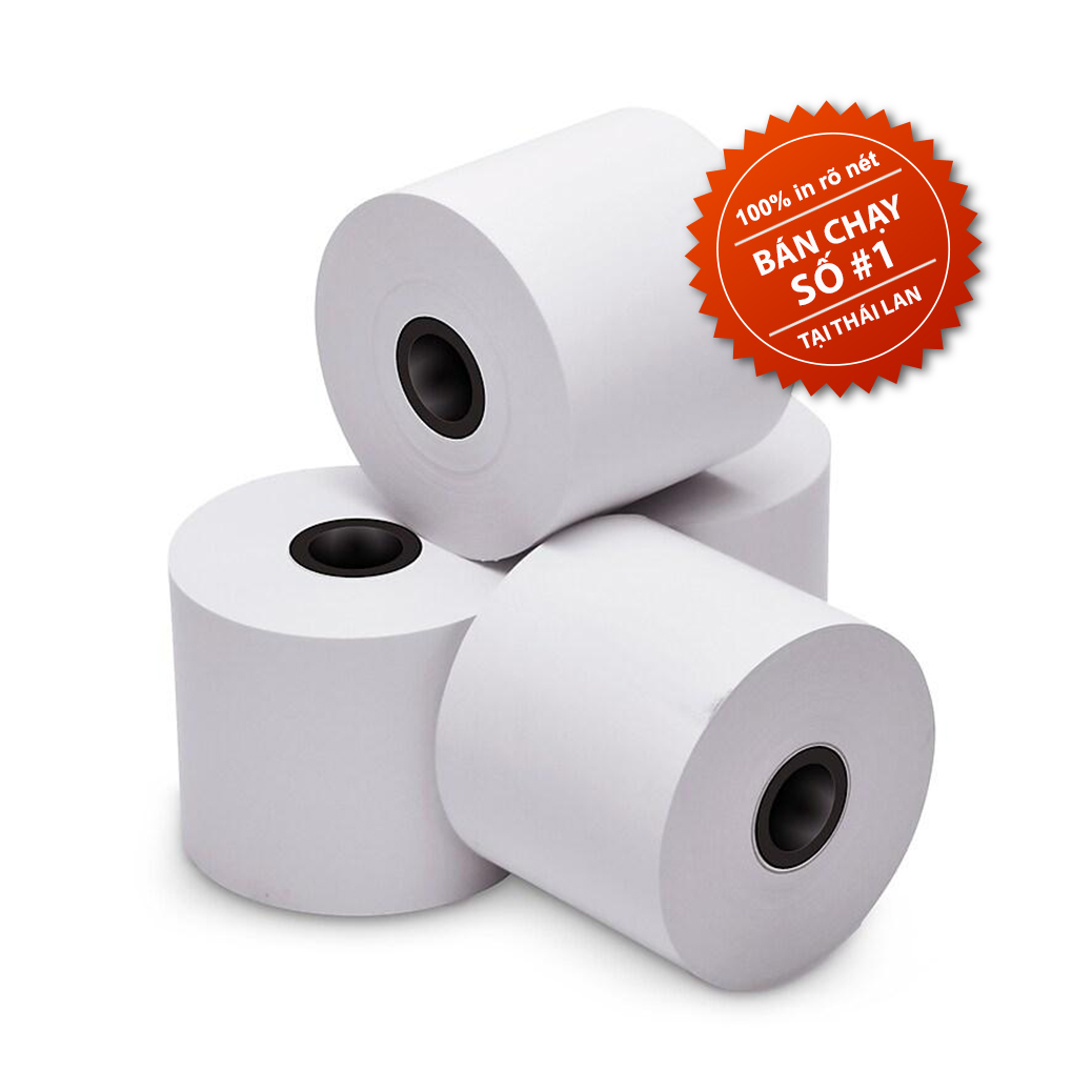 Giấy in nhiệt Giấy in bill VAYO Khổ 57 x 45 mm - In rõ nét - Lõi siêu nhỏ - Hàng chính hãng