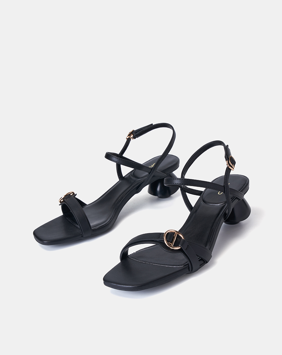 Giày Sandal Nữ 5cm Thời Trang Juno Quai Ngang Trang Trí Khóa SD05093