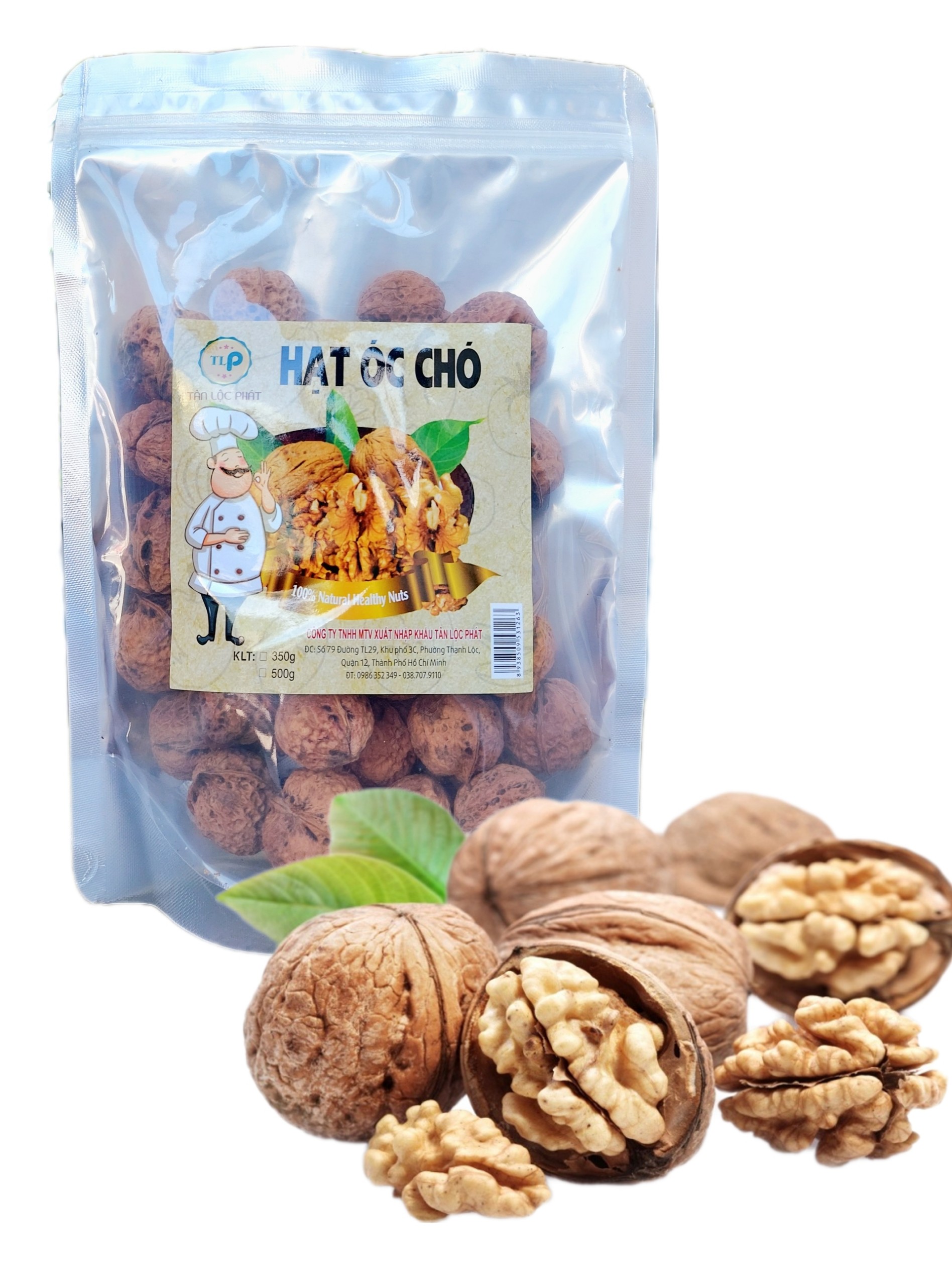 500G HẠT ÓC CHÓ GIÀU CHẤT DINH DƯỠNG HÀNG CAO CẤP HIỆU TÂN LỘC PHÁT