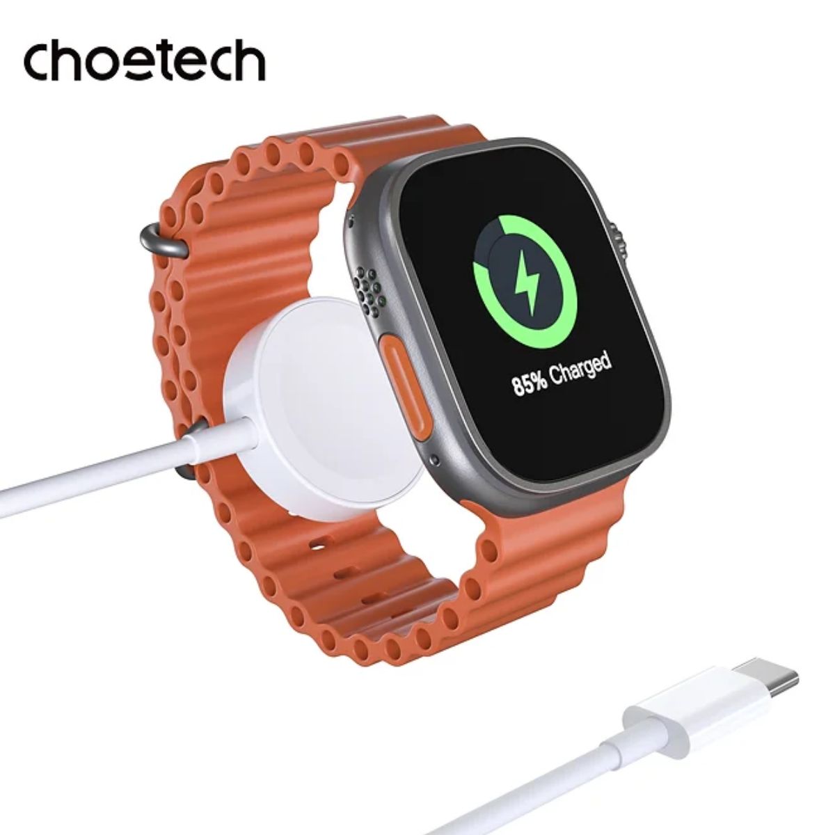 Dây sạc Choetech T400 Ap-ple Watch Type C công suất 3W dài 1M (Hàng chính hãng)