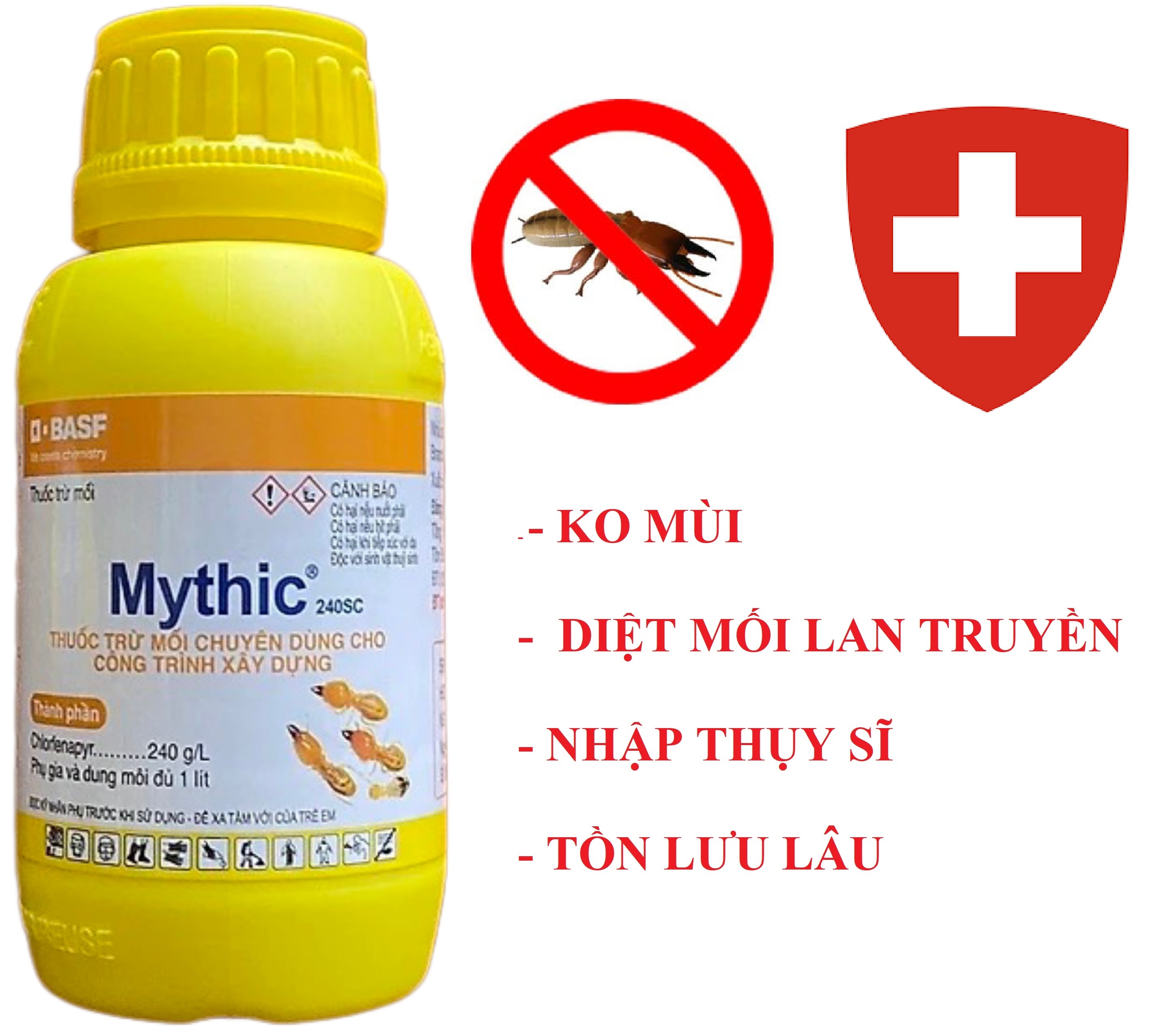 (Hàng nhập Thụy Sĩ) Thuốc diệt mối Mythic 240SC 100ml của BASF