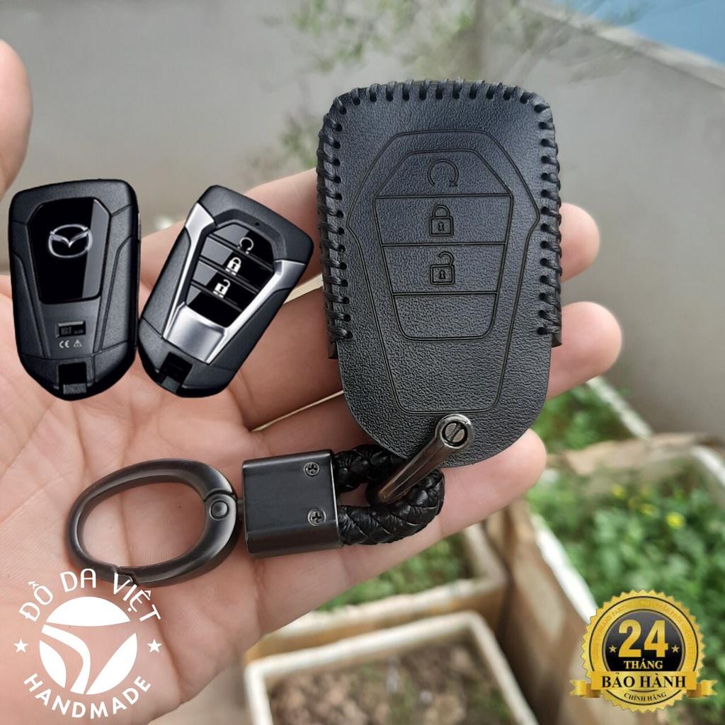 Bao da chìa khoá Mazda BT50, BT-50 all new 2021 2023 da thật bảo hành 2 năm
