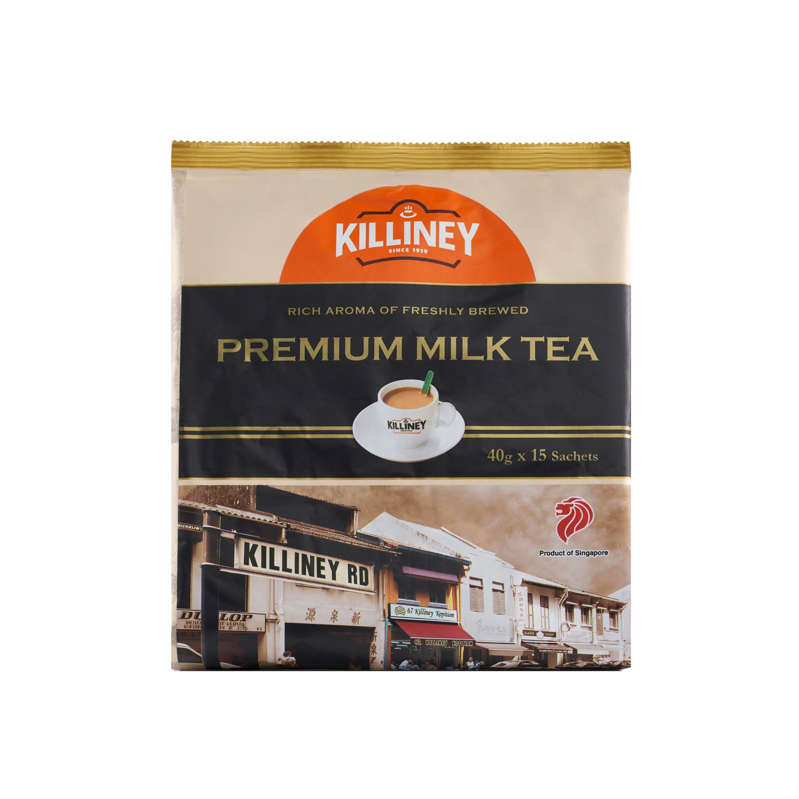 Túi 15 Gói Trà Sữa Hòa Tan Truyền Thống Cao Cấp Killiney Premium Milk Tea (15 gói x 40g)