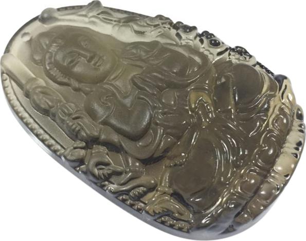 Mặt Dây Chuyền Phật Thiên Thủ Thiên Nhãn Đá Thạch Anh Khói Ngọc Quý Gemstones TTTNTAK