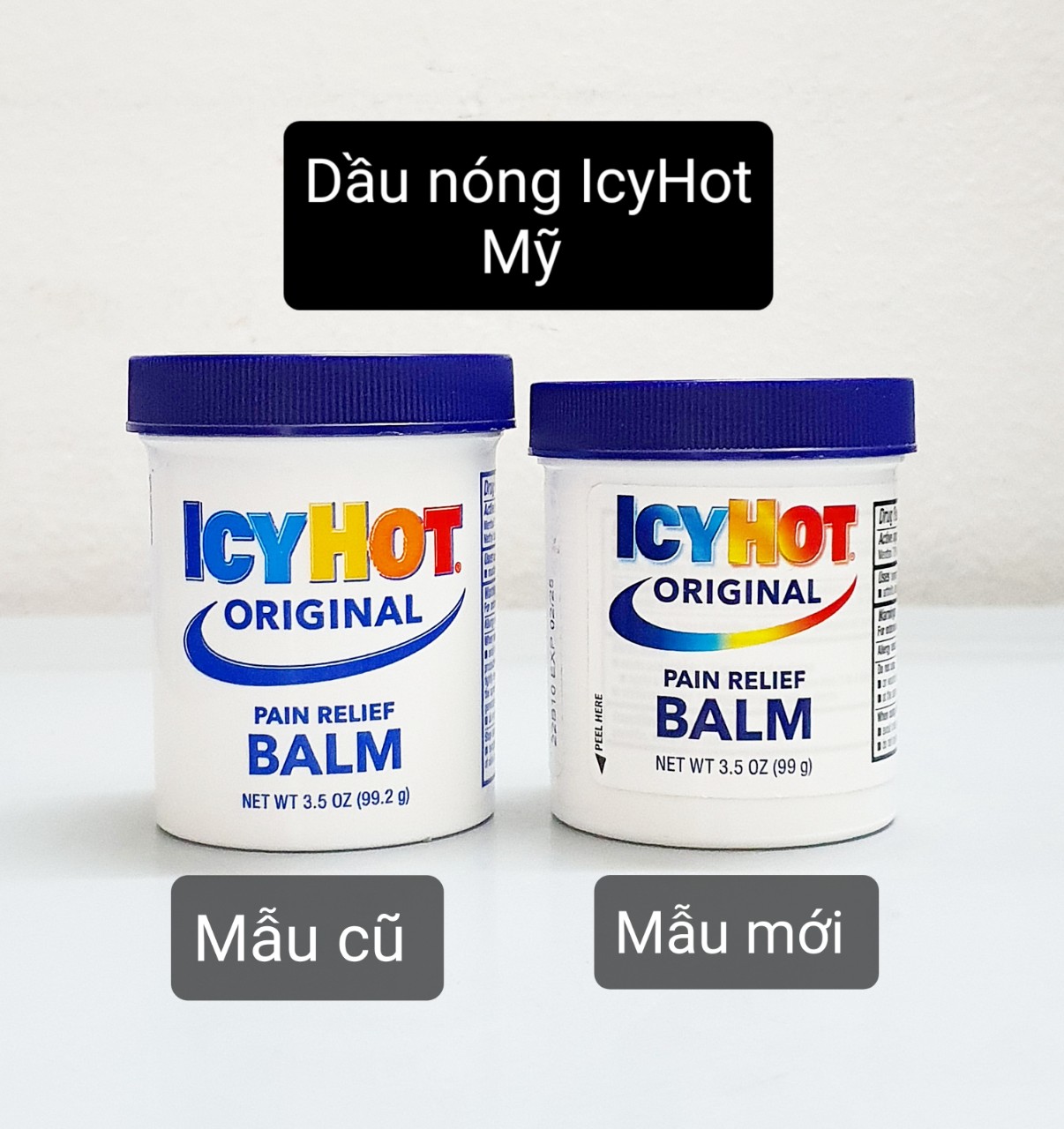 hũ gel thoa ICY HOT BALM PAIN RELIEVING hủ 99,2g từ Mỹ ( không xuất hóa đơn đỏ - không có tem phụ )