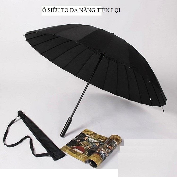 Ô Dù Che Nắng 24 Nan Bản To Đại Xương Cứng Cáp Đi Mưa Chống Lật