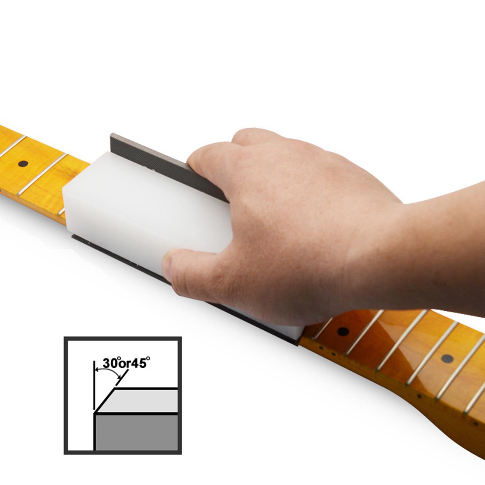 Guitar Fret File Luthier Tool Edge Sanding File for Guitar 30 and 90 Degree