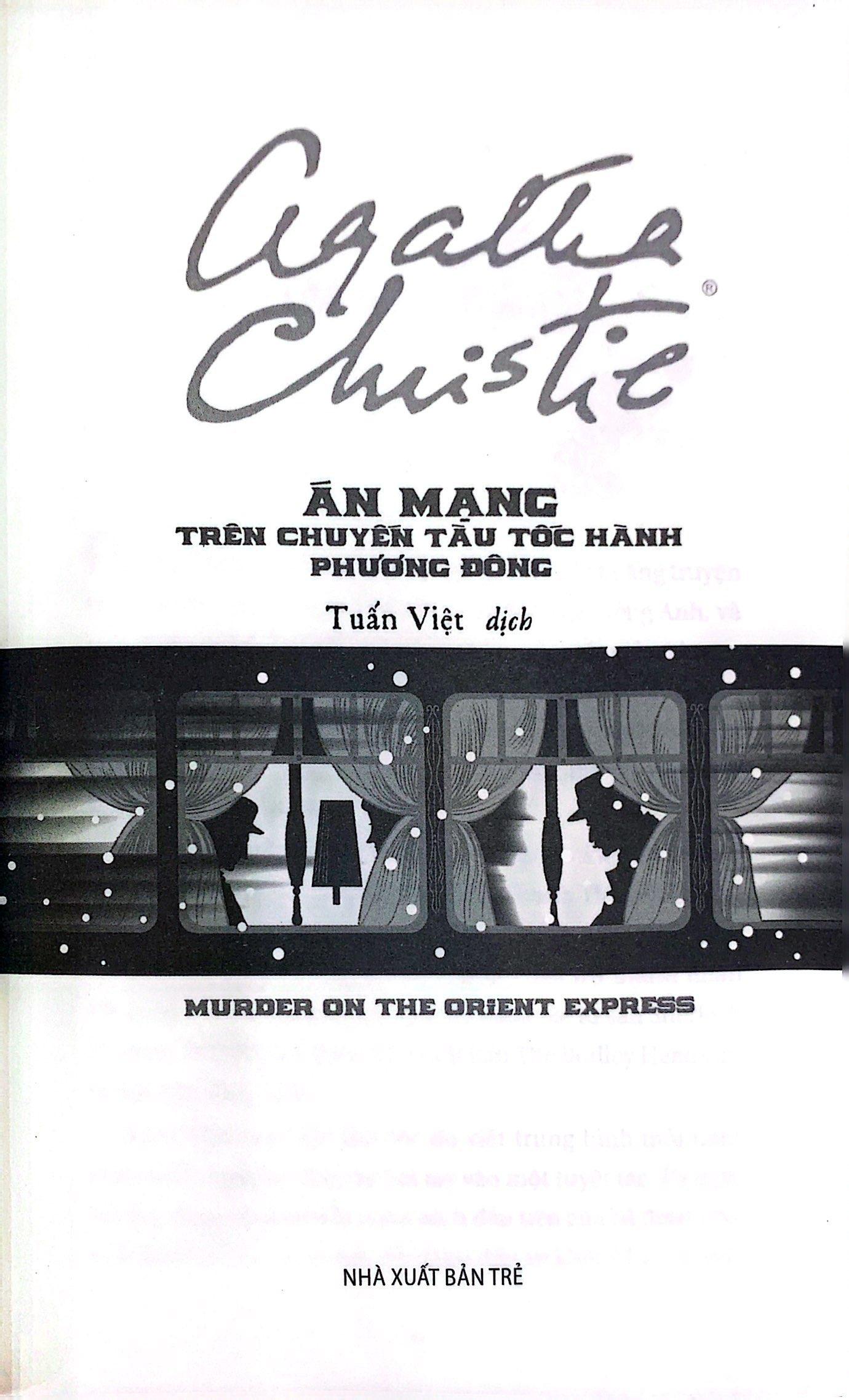 Án Mạng Trên Chuyến Tàu Tốc Hành Phương Đông (Tái Bản 2022)