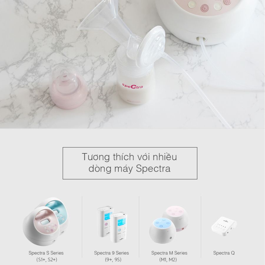 Phụ kiện máy hút sữa Spectra - full bộ