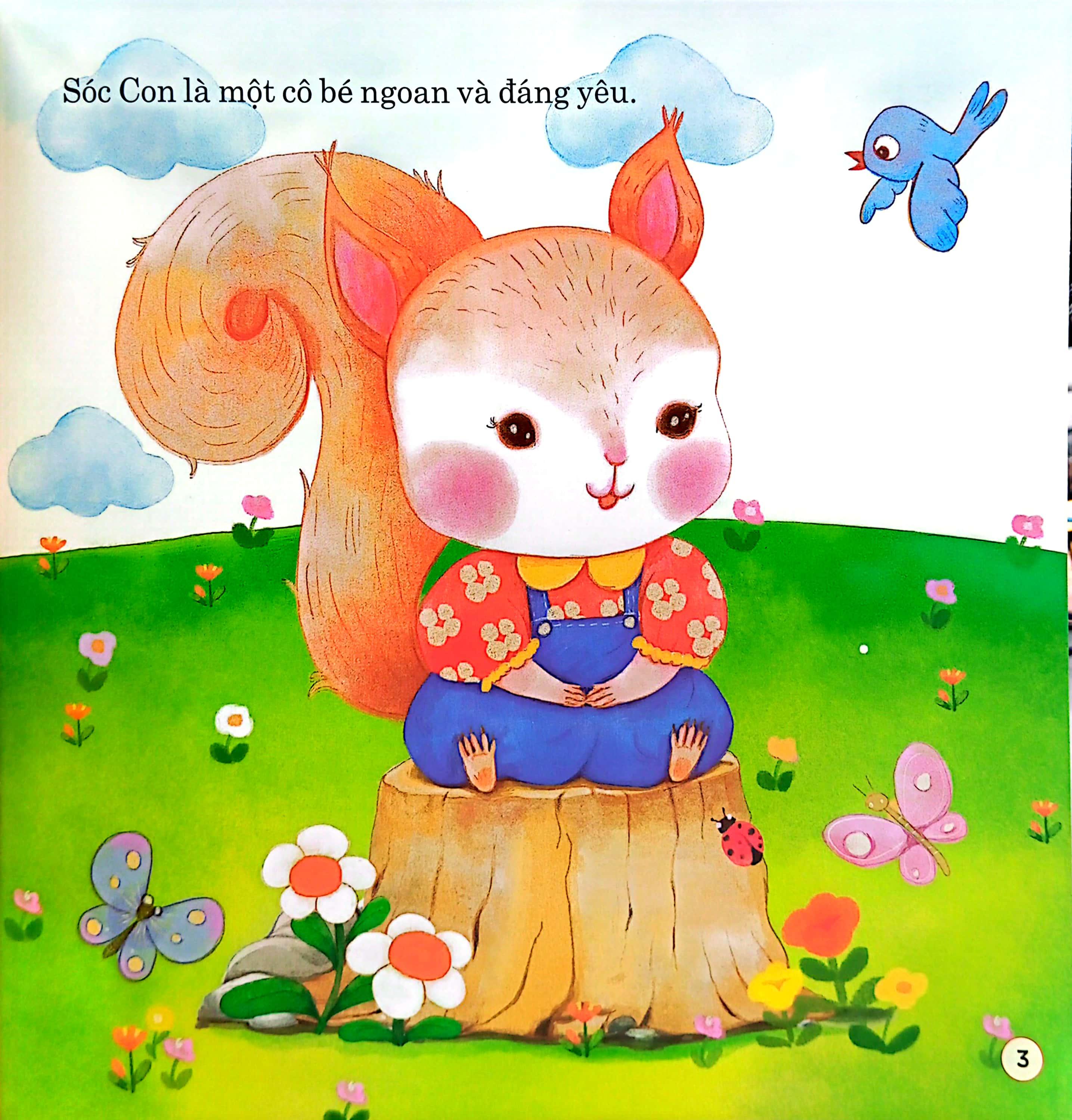 Sách - Bộ Sách Bồi Dưỡng Nhân Cách Và Tâm Hồn Trẻ - Sóc Con Hiếu Thảo (Dành Cho Trẻ Từ 0-3 Tuổi)