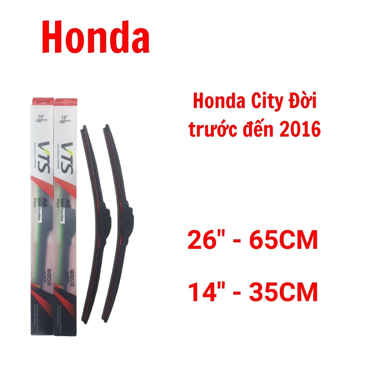 Cần gạt mưa thanh mềm A8 dành cho xe Honda:Accord, Civic, City, CR-V và các hãng xe khác của Honda - Hàng nhập khẩu