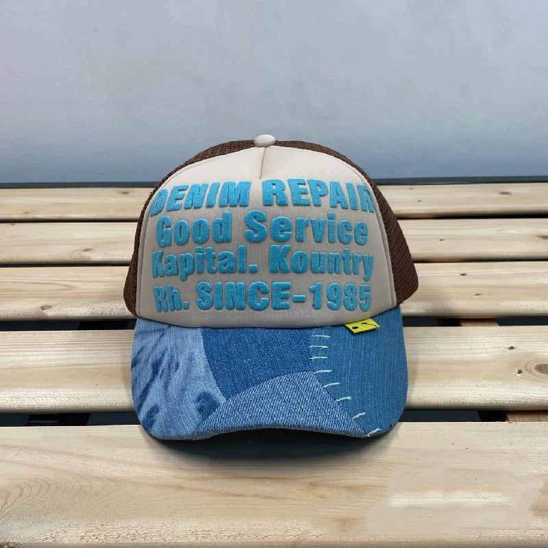 2023ss Thủ Đô Bóng Chày Mũ Che Nắng Nam Nữ 1:1 Chất Lượng Cao Denim Màu Xe Nón Cặp Đôi Có Thể Điều Chỉnh Vịt Lưỡi Nón Color: 8 Size: One Size Age Range: >8Y