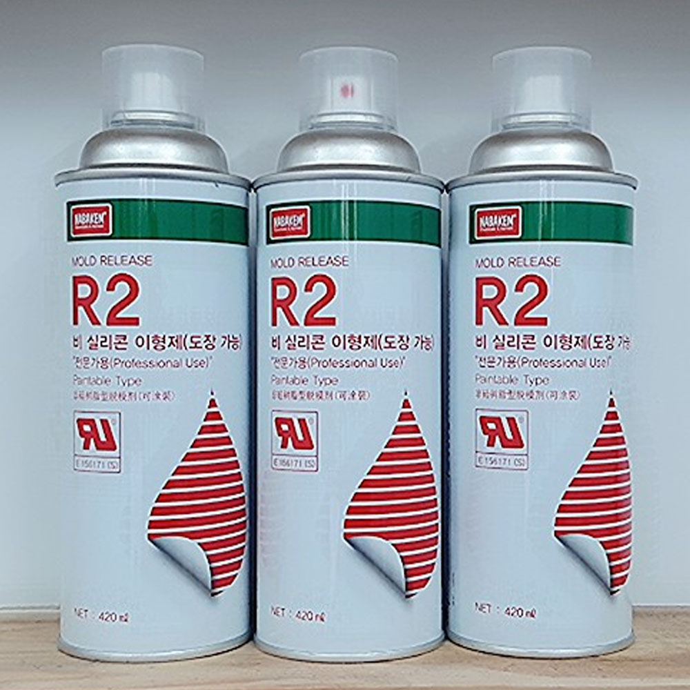 Chai xịt Dầu tách khuôn đúc R2 (R-2) NABAKEM 420ml cho sản phẩm đúc có phủ sơn NABAKEM, dầu tách khuôn R2 NABAKEM, Bôi trơn và chống dính khuôn nhựa và cao su