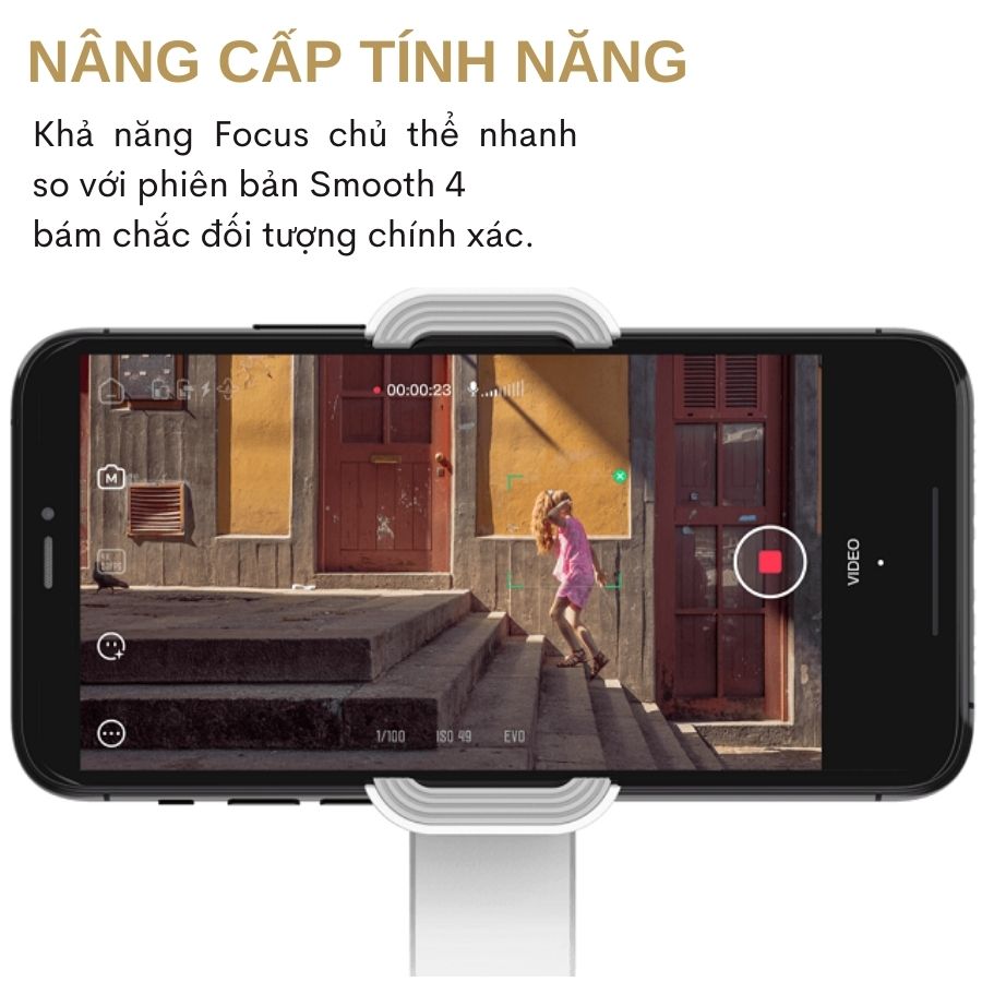 Tay cầm chống rung Gimbal Zhiyun Smooth X - Hàng Chính Hãng