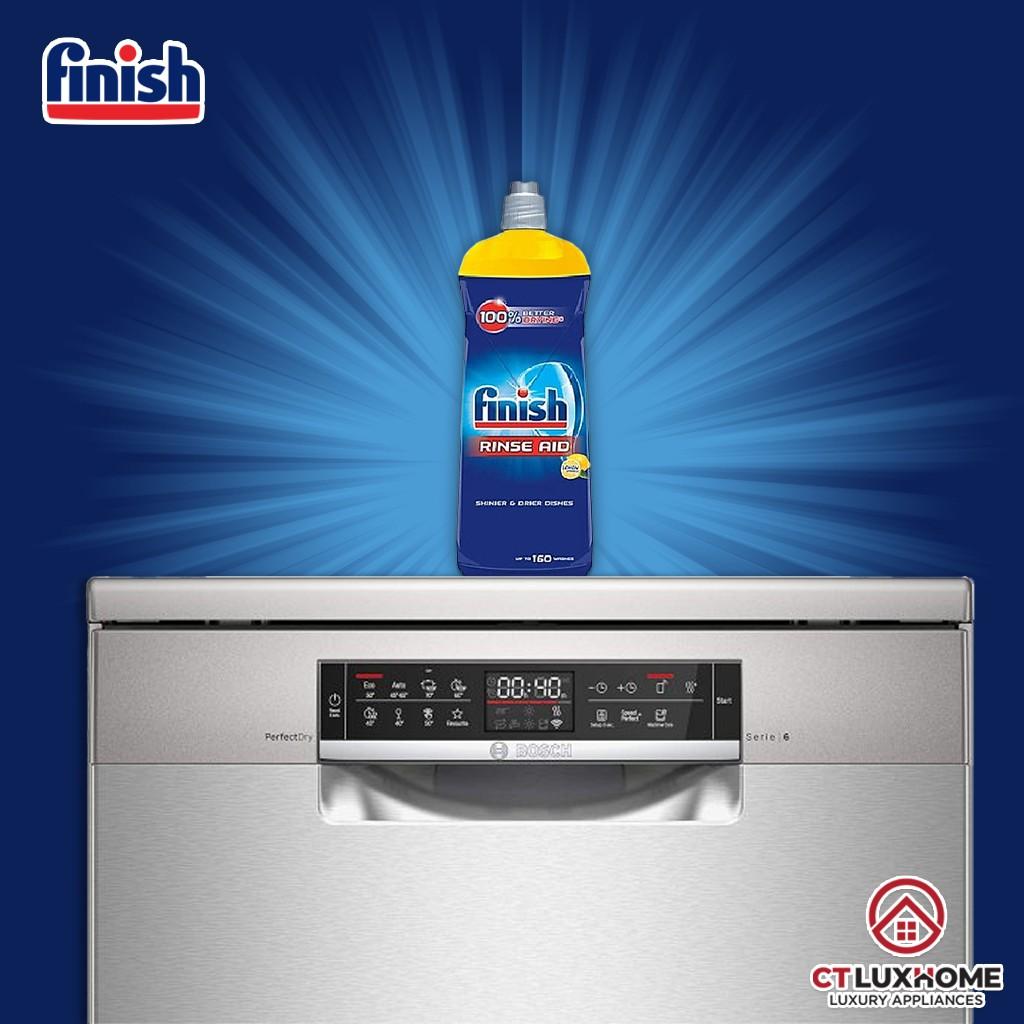 Nước làm bóng Finish 800ml hương chanh dành cho máy rửa bát