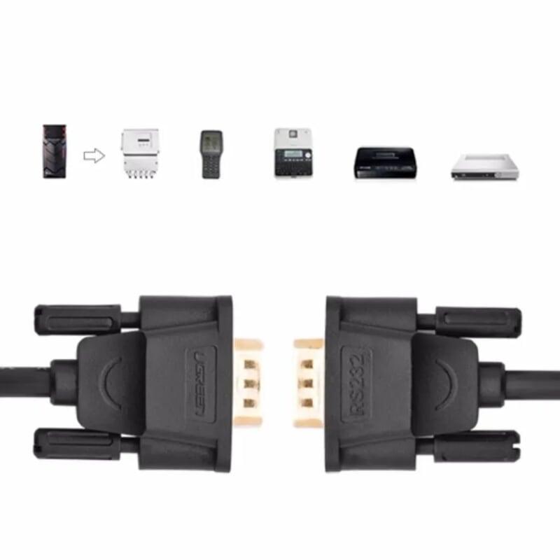 Ugreen UG20146DB101TK 2M màu Đen Cáp tín hiệu nối dài COM RS232 cao cấp - HÀNG CHÍNH HÃNG