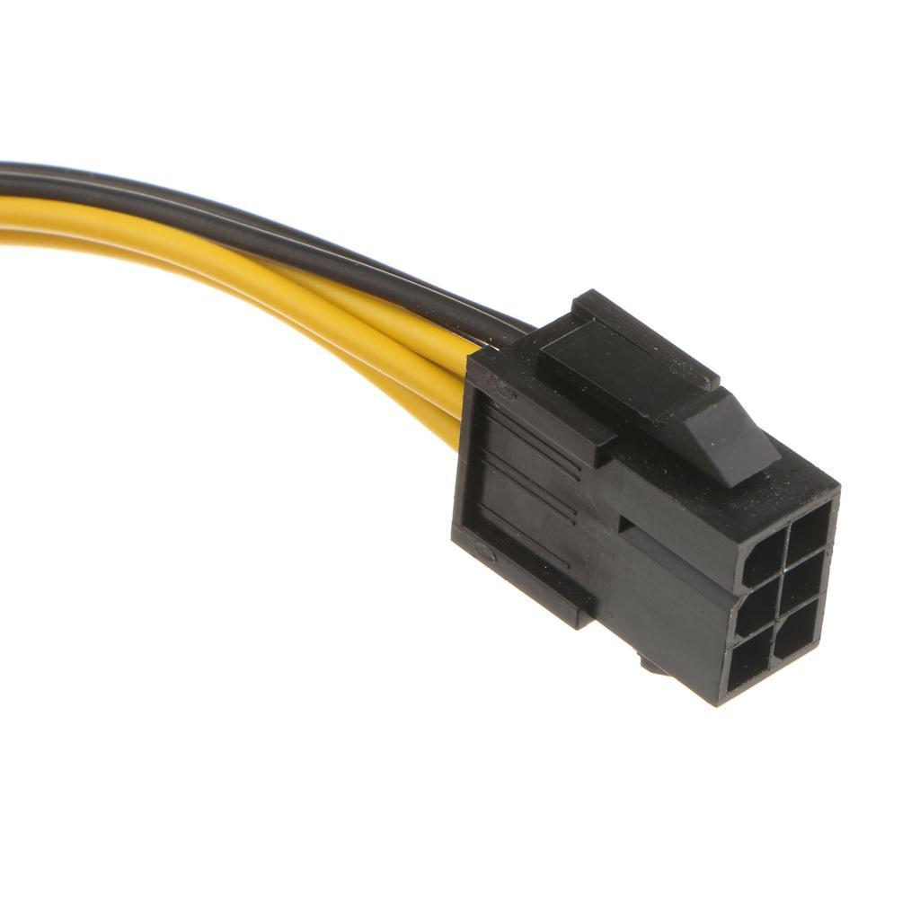 2Pcs  6Pin  Express  to  8  Pin    Graphics  Card  Power  Cable