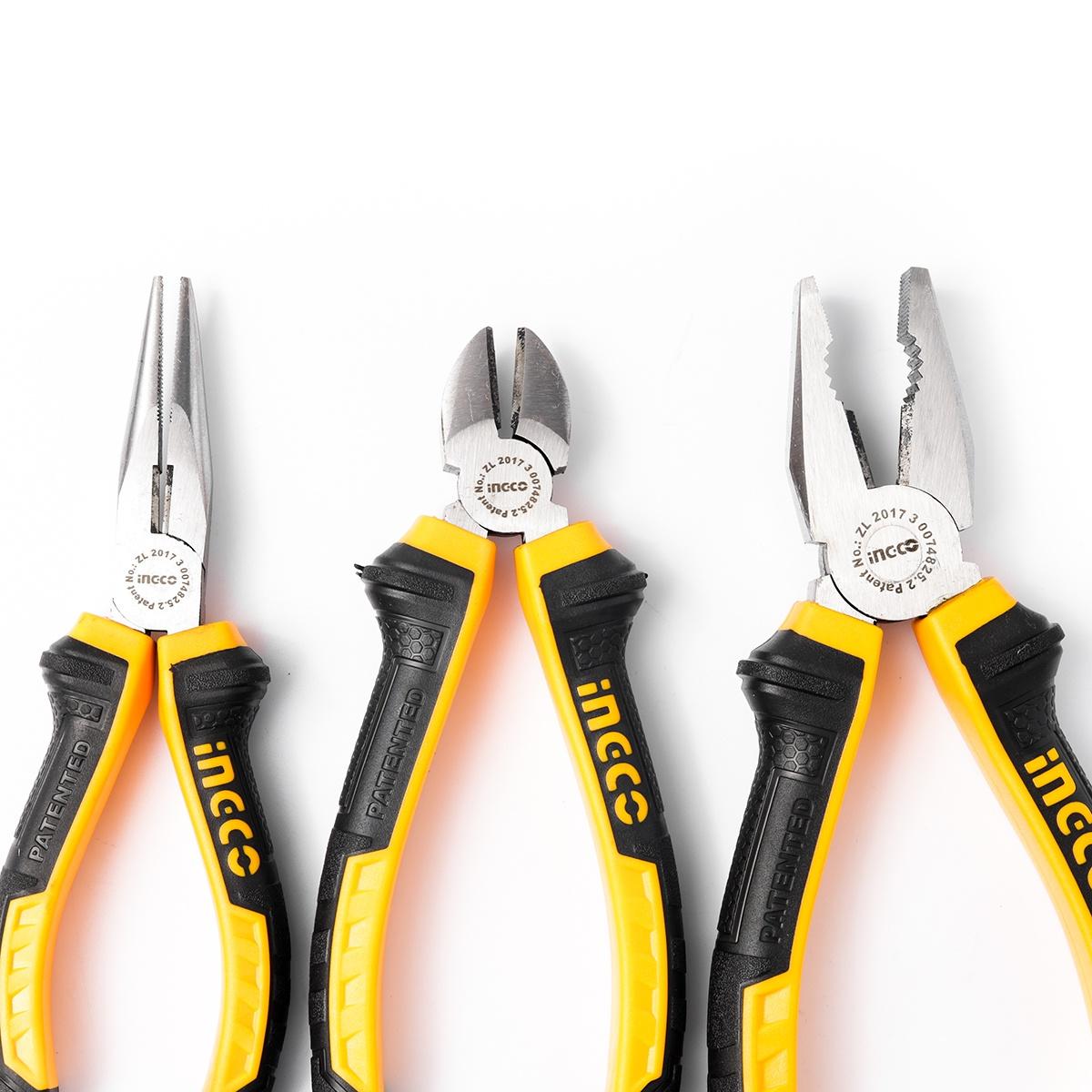 BỘ 3 KÌM RĂNG, CẮT VÀ NHỌN INGCO HKPS08318 - HÀNG CHÍNH HÃNG