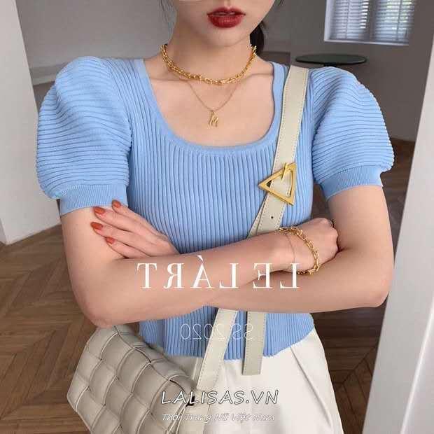 Áo Thun Nữ Tay Ngắn Màu Trơn Phong Cách Hàn Quốc