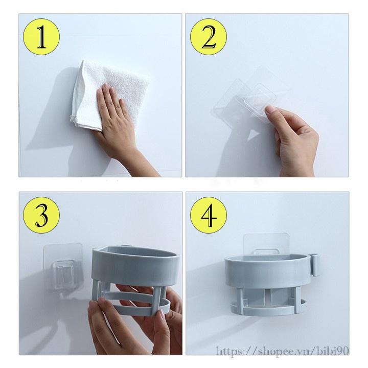Giá treo máy sấy tóc dán tường tiện lợi 88091 THẾ GIỚI TIỆN ÍCH