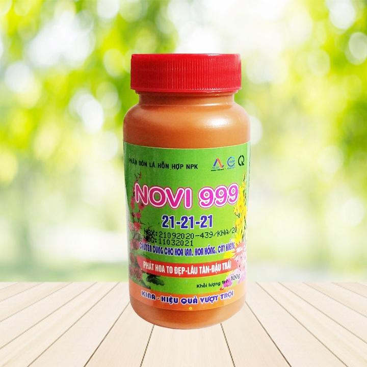 Phân bón lá NOVI 999 NPK 21-21-21 chuyên dùng cho hoa Lan và cây cảnh cây kiểng giúp hoa to đẹp - dưỡng hoa lâu tàn - ch