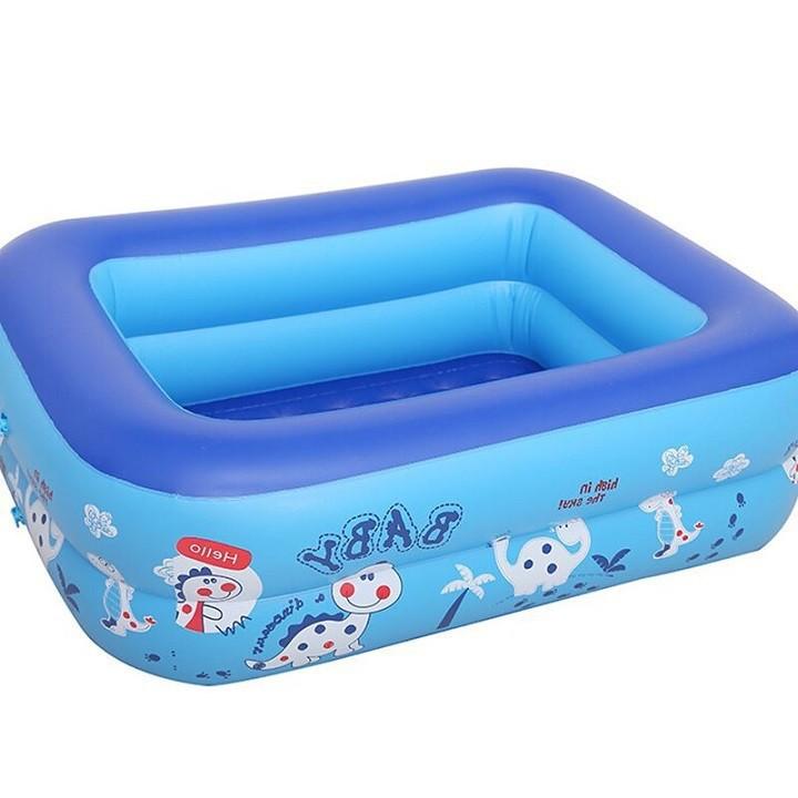Rẻ - Bể bơi 1m2 -2 đáy- 2 tầng lớp chống trượt dành cho bé yêu