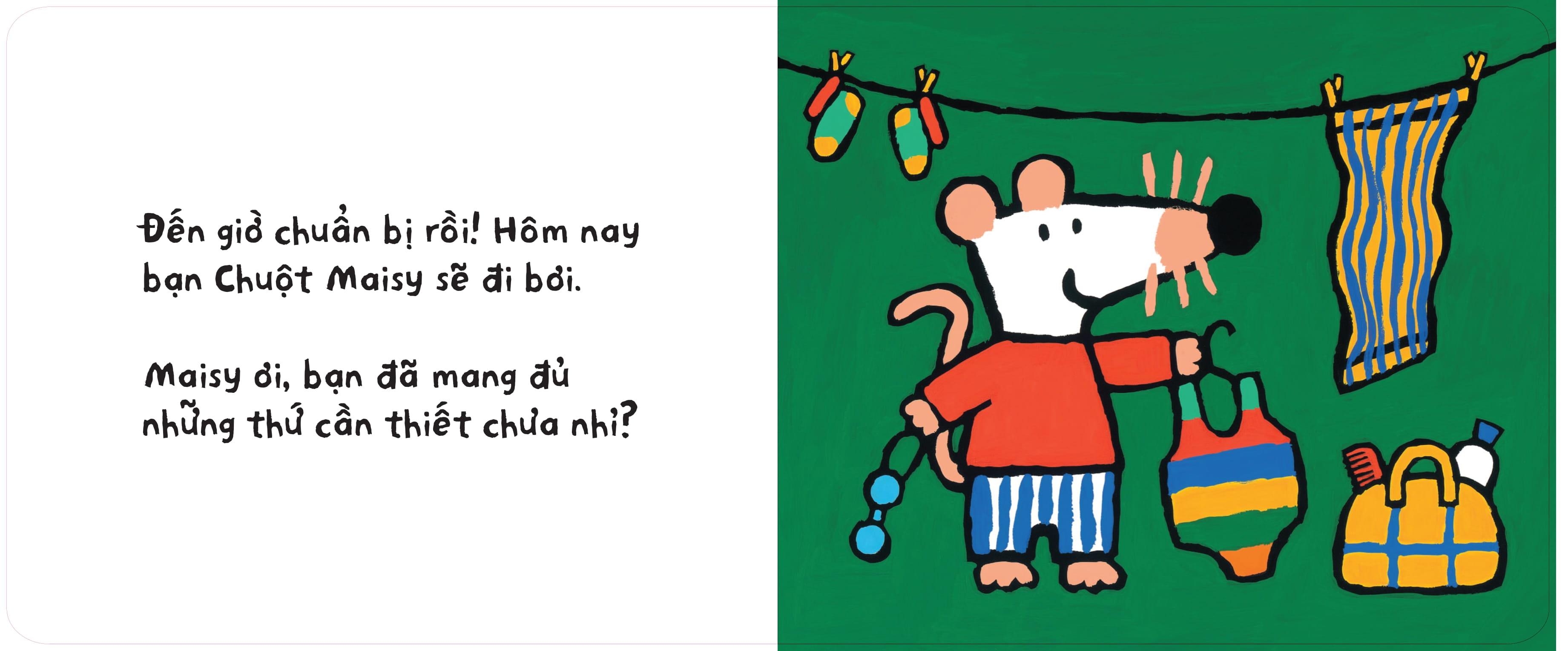 Sách - Trải Nghiệm Đầu Tiên - Maisy Học Bơi